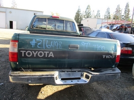 1997 TOYOTA T100 GREEN XTRA CAB 3.4L AT 2WD Z16498